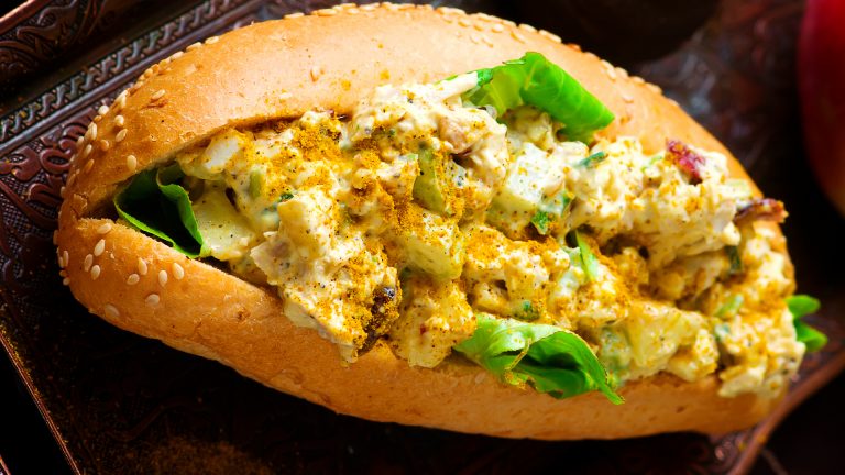 Egg Curry Sandwich Recipe